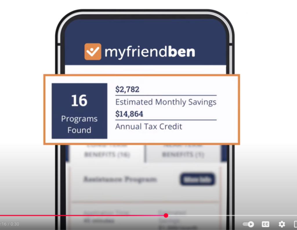 Preview of the MyFriendBen demo video